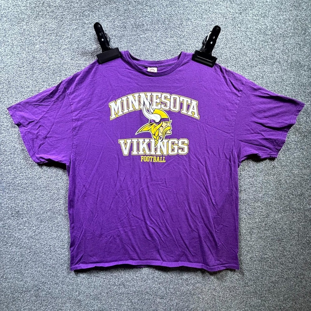 NFL Delta Pro Weight Minnesota Vikings Football Graphic T-Shirt Men's 3XL Purple